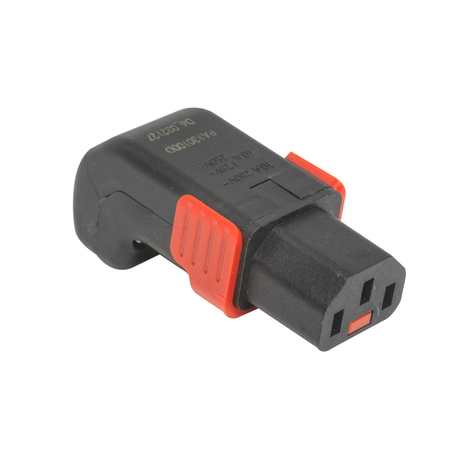Scolmore LOCK+ C13 Down (& Up) IEC Connector